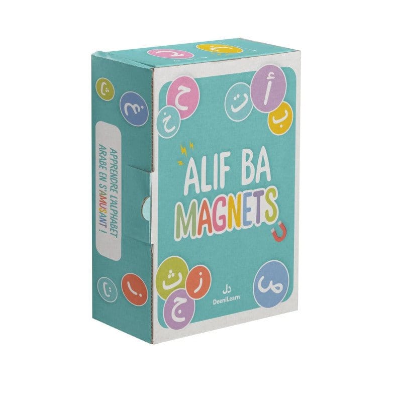 Alif Ba Magnets - Kit éducatif pour apprendre l'alphabet arabe avec magnets colorés - Dès 3 ans - DeeniLearn DeeniLearn Jeu Islam 9782931241127 Librairie Musulmane Al-imen