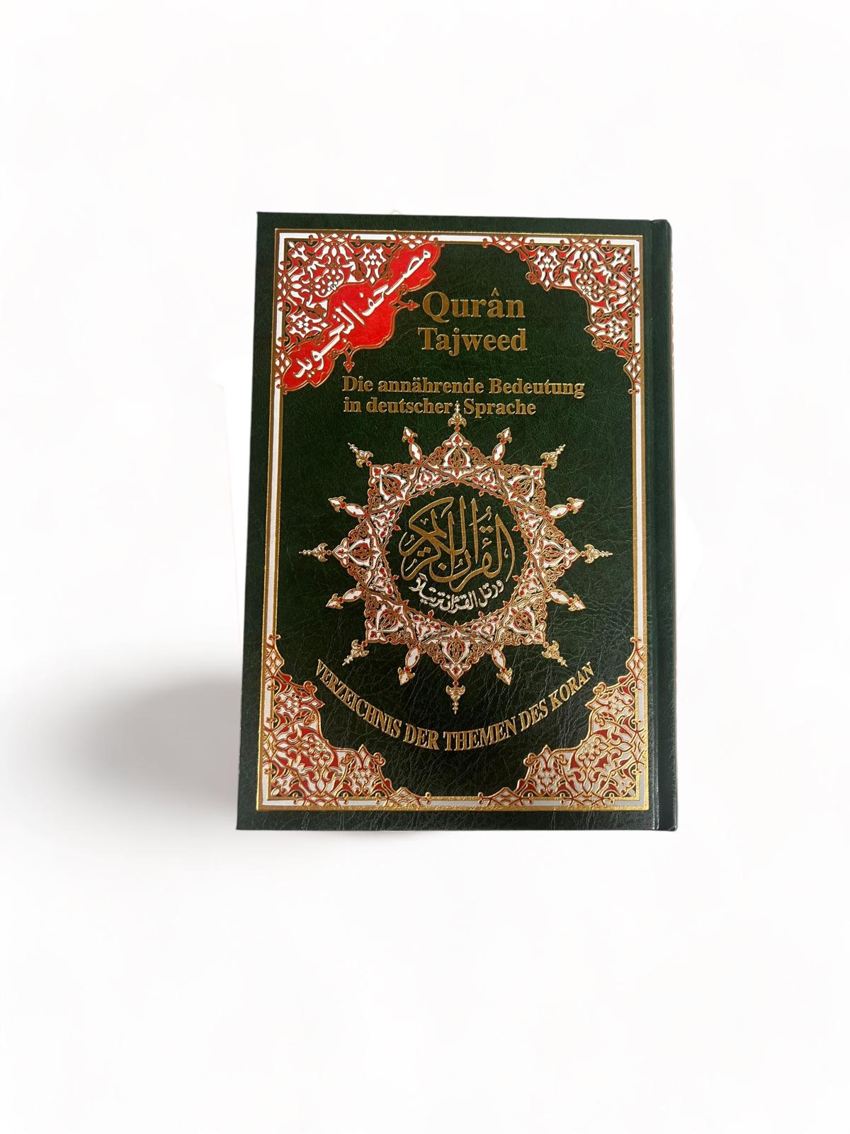 Coran Coran Tajwid Avec Traduction En Allemand Taille 17X24 Cm