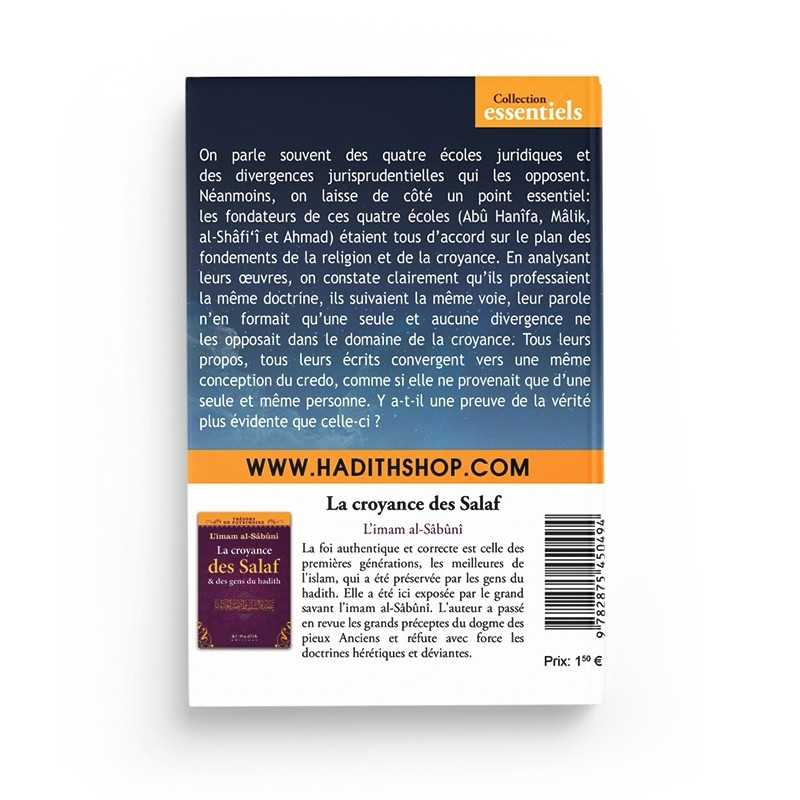 La croyance des 4 imams - Muhammad al-Khumayyis Al-Hadîth Livre > Islam > Tawhid / Aqidah (Croyance) 9782875450494 Librairie Musulmane Al-imen