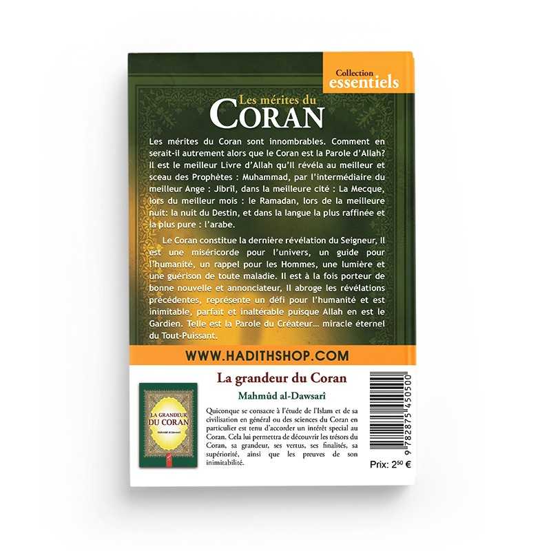 Les mérites du Coran - Mustafa AL-'ADAWI - éditons al-hadith Al-Hadîth Livre sur le Coran Tafsir 9782875450500 Librairie Musulmane Al-imen