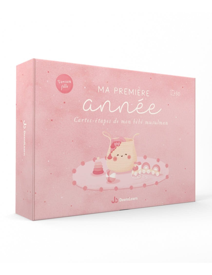 Ma première année : Cartes-étapes de mon bébé musulman (Version fille Rose) - Dès 3 ans - DeeniLearn DeeniLearn Jeu Islam 9782931241196 Librairie Musulmane Al-imen
