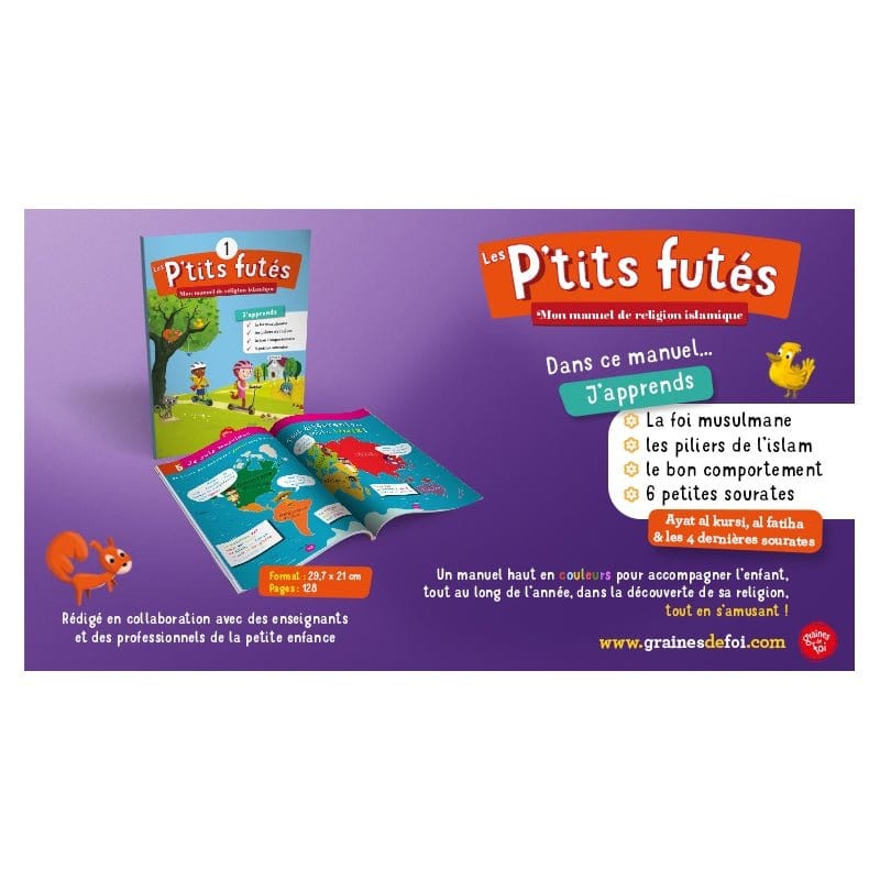 PACK - P'tits futés 1 et 2 - Manuel de religion - Graines de foi Graines de Foi Livre > Islam 9782492026058 Librairie Musulmane Al-imen