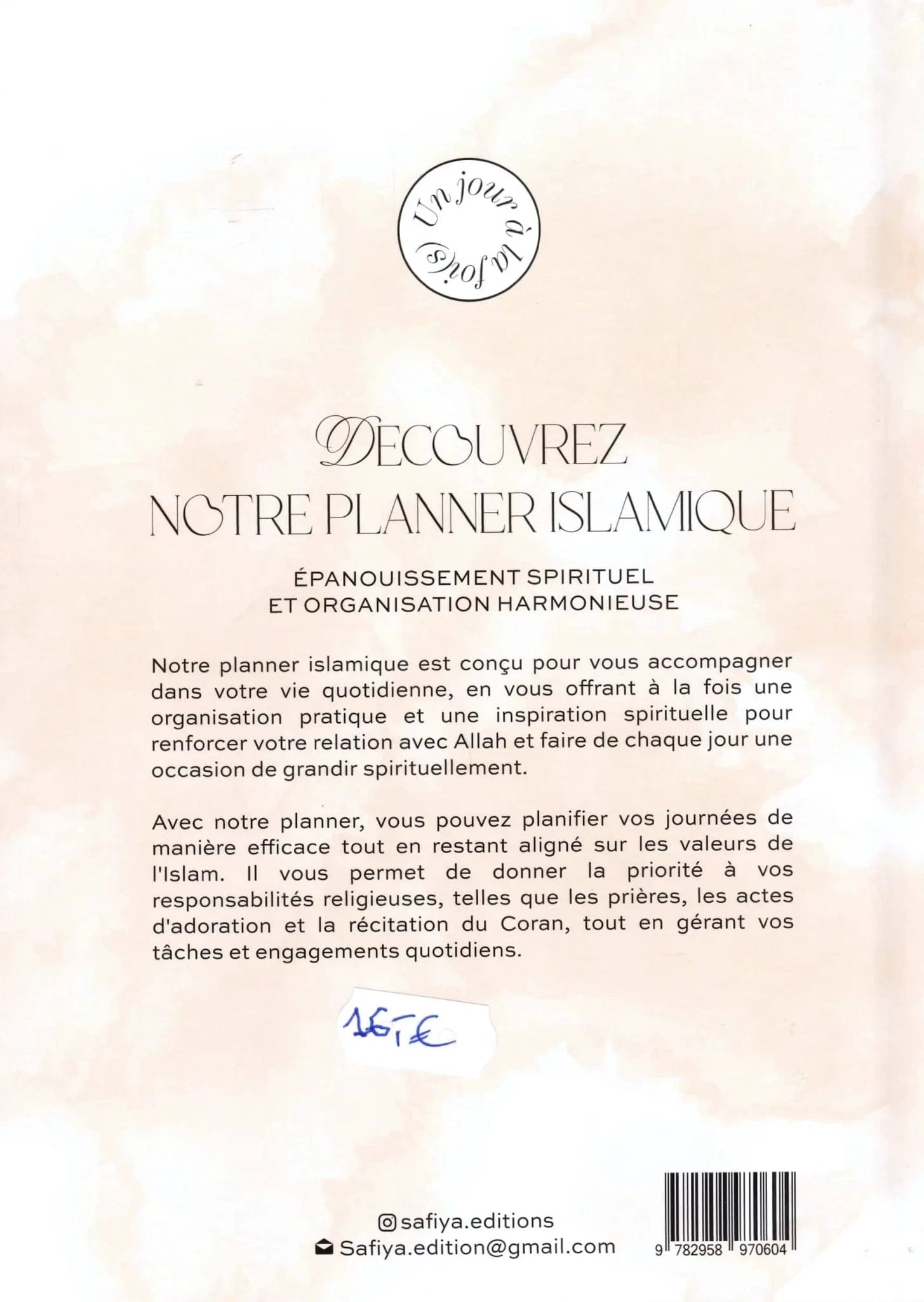 Un jour à la foi(s) de Safiya El. (Planner) Al-imen Livre Islam Femme 9782958970604 Librairie Musulmane Al-imen