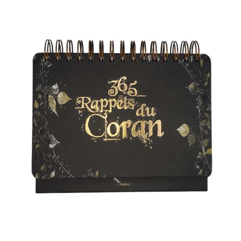 365 Rappels Du Coran - Calendrier Chevalet - Editions Sana Noir - Calendriers, organiseurs et agendas par Sana disponible chez Al - imen