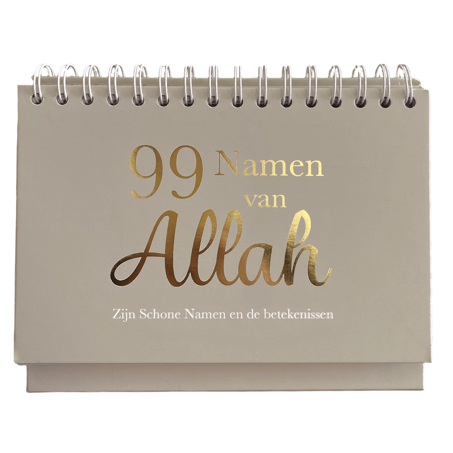 99 Namen van Allah Kalender Hadieth Benelux Calendriers, organiseurs et agendas Taupe 9789493281585 Librairie Musulmane Al-imen