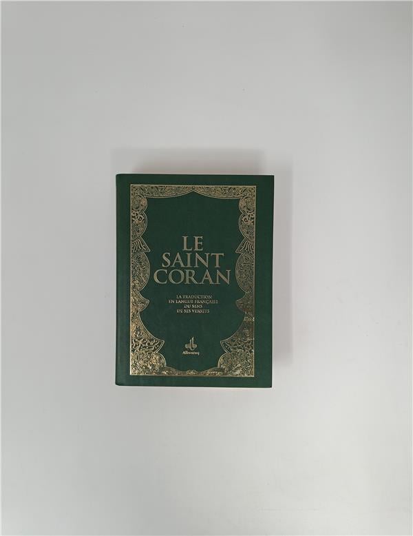 Le Saint Coran et la traduction en langue française du sens de ses versets (Poche) (Pages avec Tranche Dorée) Vert - Al Bouraq