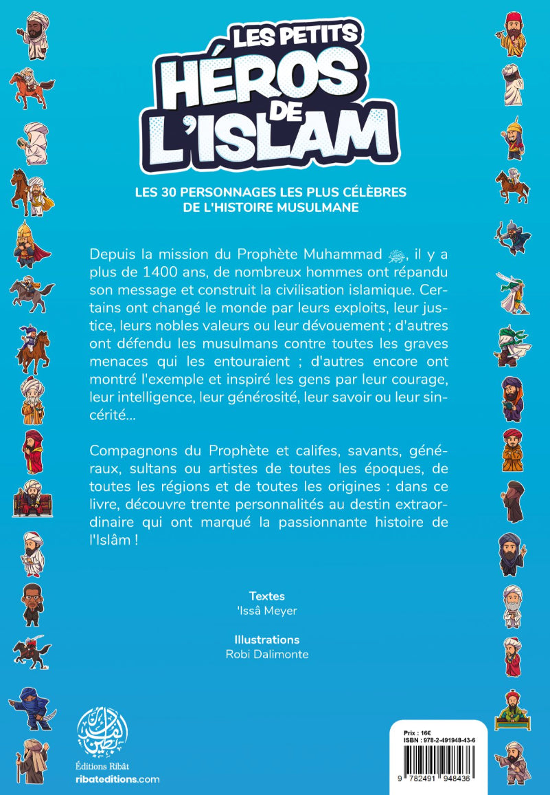 Les petits héros de l’Islam d‘Issa Meyer - Ribât - Les 30 personnages les plus célèbres de l'histoire musulmane - Verso