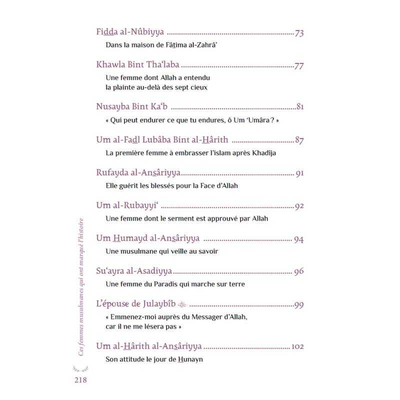 Ces femmes musulmanes qui ont marqué l’histoire par Um isrâ’ Bayyûmî Al-Hadîth Livre Islam Femme 9782875452993 Librairie Musulmane Al-imen