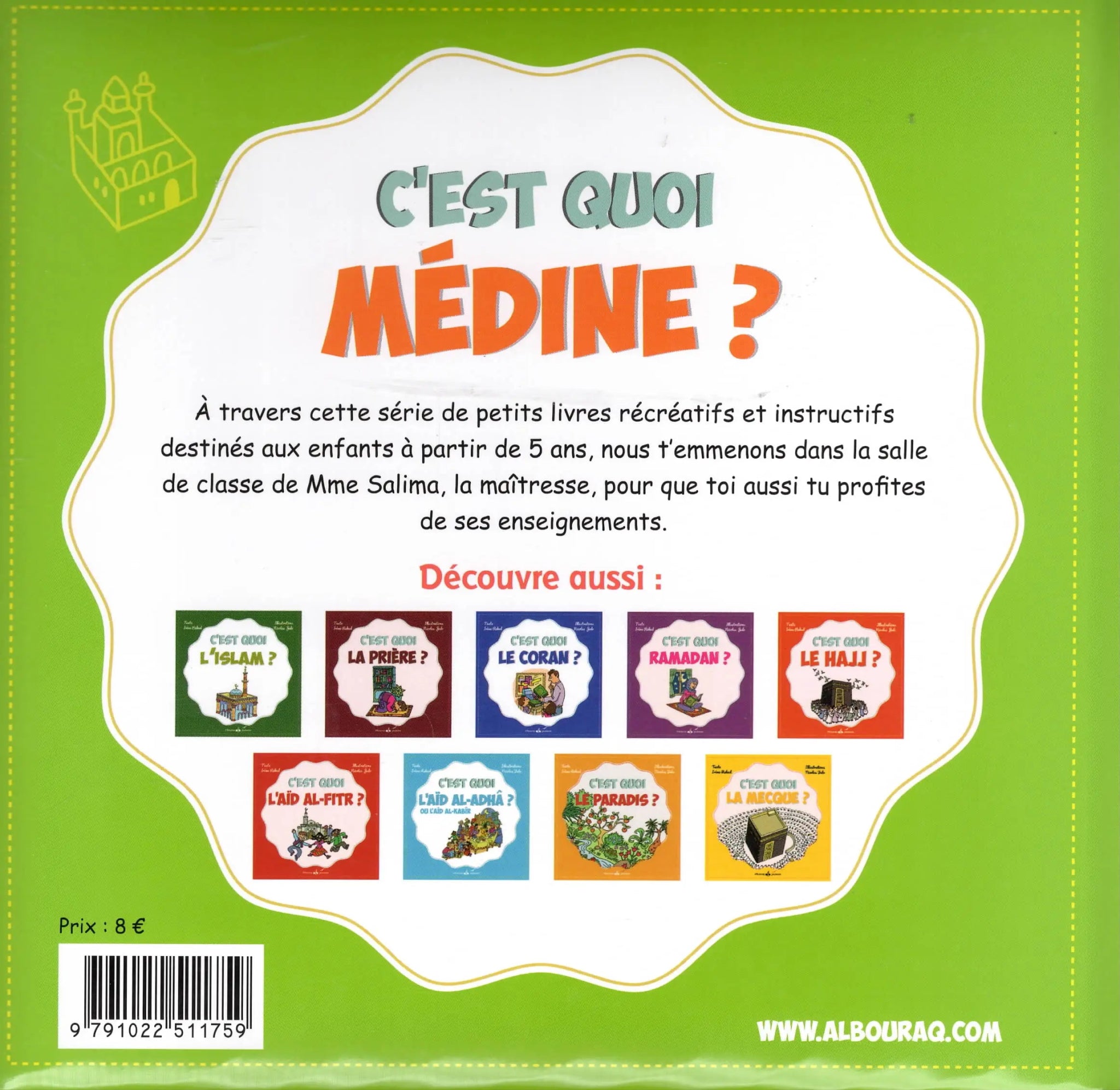 C’est quoi Médine ? d'Irène Rekad - Livres par édition par Al Bouraq disponible chez Al - imen