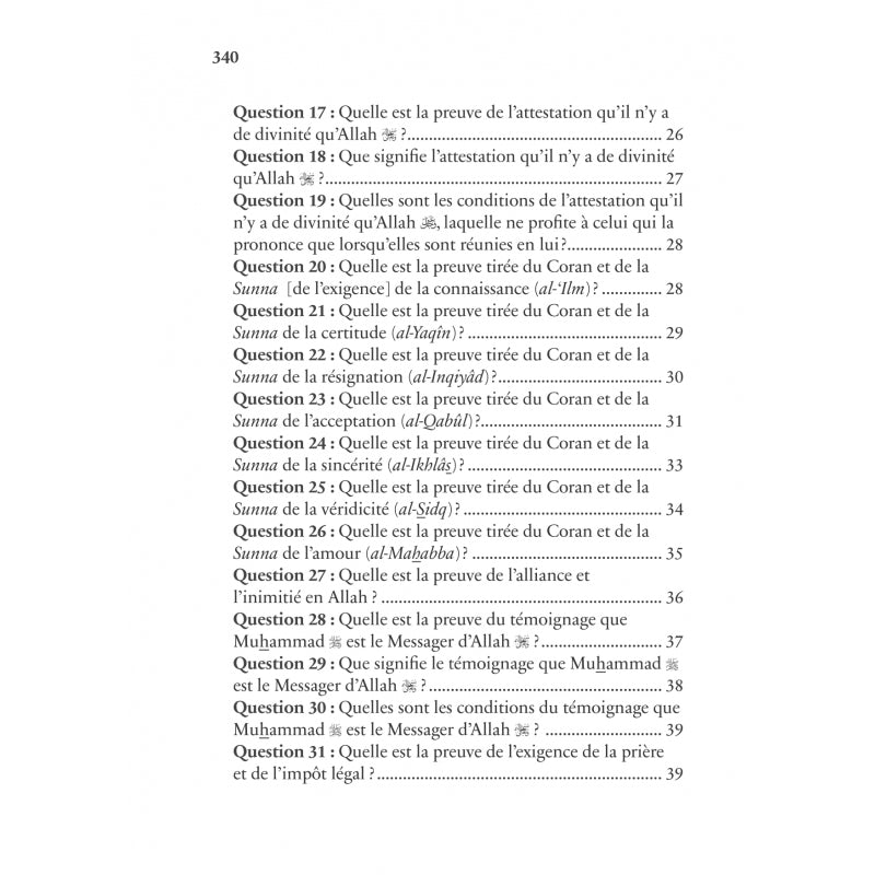 Croyance du musulman 200 questions - réponses - Cheikh Hâfiz Al - Hakamî Al - imen