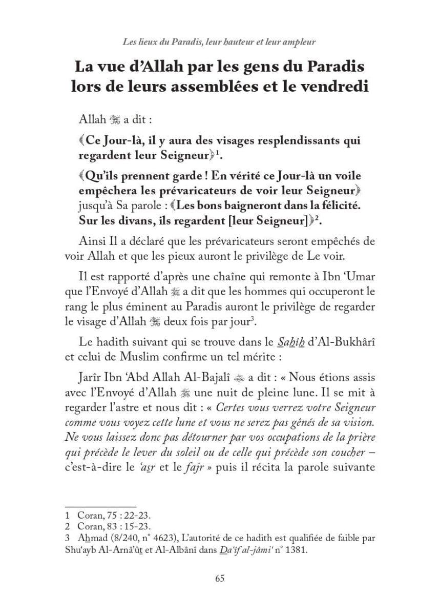 La Description authentique du Paradis & ses Délices par Ibn Kathîr Al-Hadîth Livre > Islam 9782875453822 Librairie Musulmane Al-imen