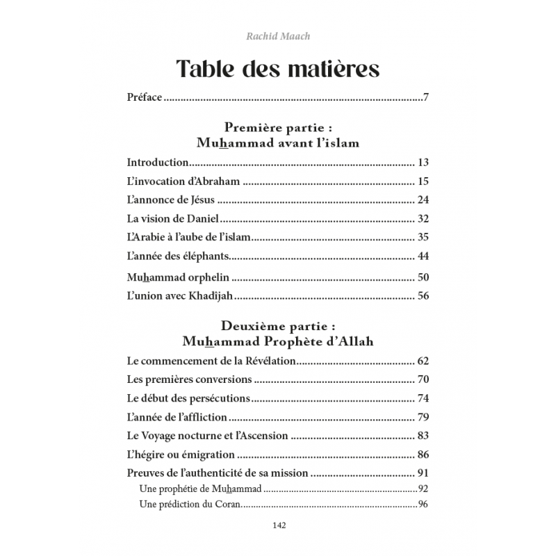 La vie de Muhammad à la lumière du Coran et des deux recueils authentiques - Par Rachid Maach - Éditions Al - Hadîth - Livres par édition par Al - Hadîth disponible chez Al - imen