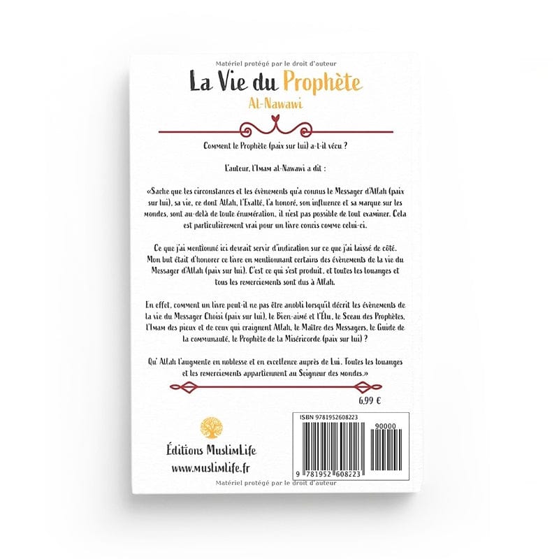 La vie du Prophète - Al-Nawawi - Muslim Life MuslimLife Livre > Islam > Biographie 9781952608223 Librairie Musulmane Al-imen