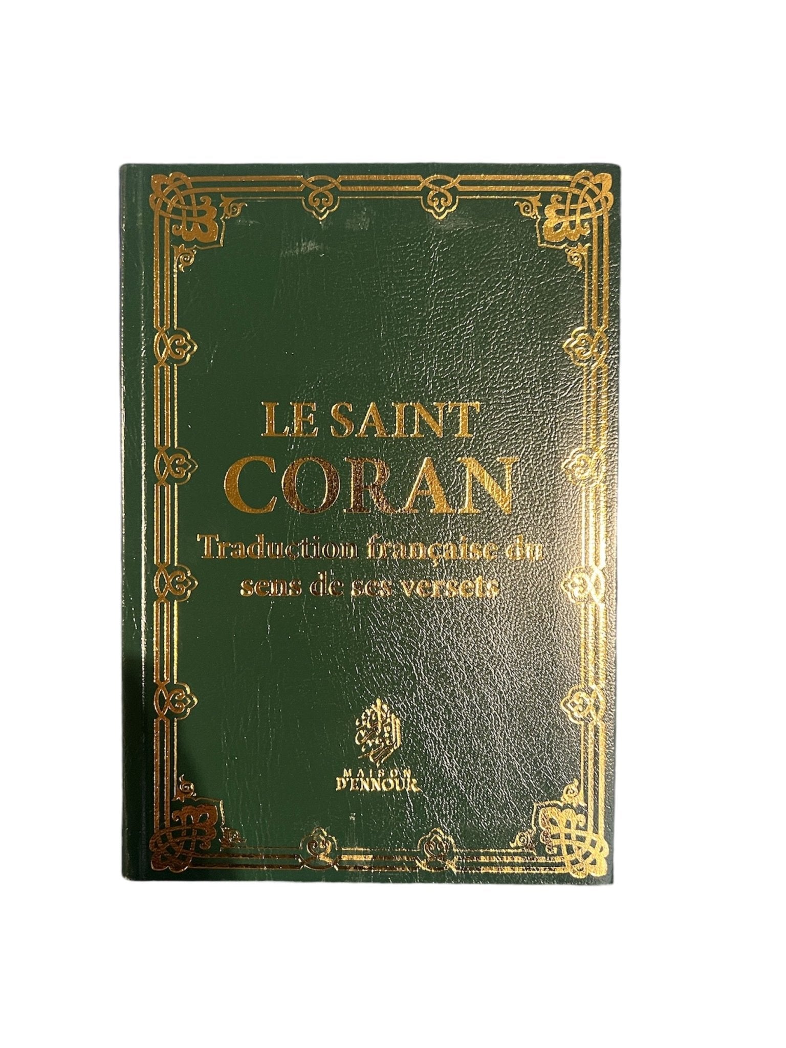 Le Coran traduction française du sens de ses versets (FR) Maison Ennour 14x20cm Vert - Coran par Maison d'Ennour disponible chez Al - imen