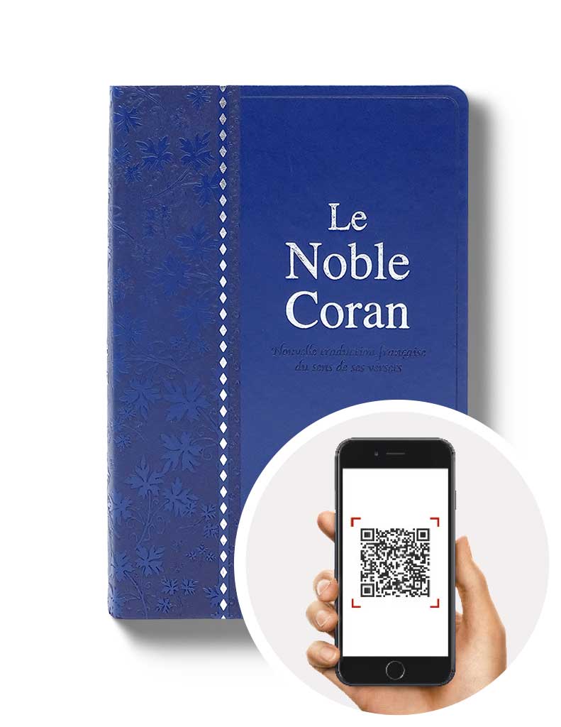 Le Noble Coran Excellence Bilingue de Poche avec Codes QR (Audio) Bleu - Coran par Tawhid disponible chez Al - imen