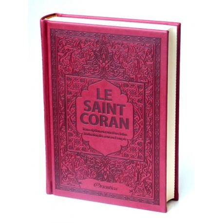 Le Saint Coran - Arabe / Français / Phonétique - Couverture cuir de couleur Bordeaux - Coran par Orientica disponible chez Al - imen