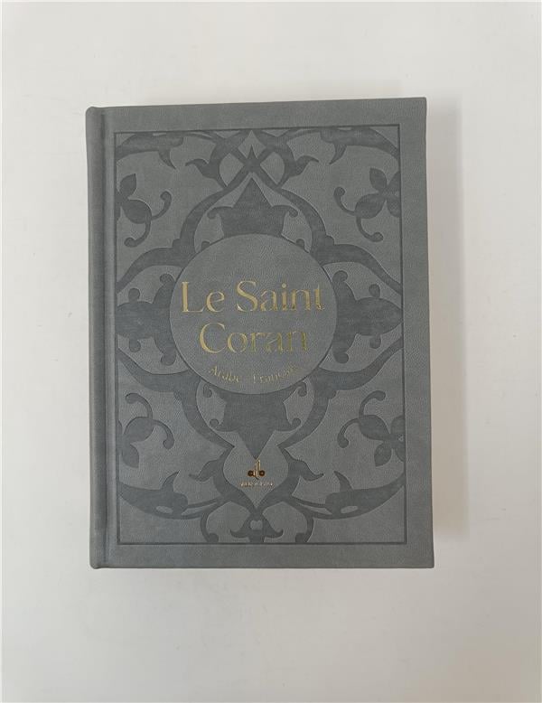 Le Saint Coran Bilingue (Arabe - Français) (Pages Dorures) - Al Bouraq Gris - Coran par Al Bouraq disponible chez Al - imen