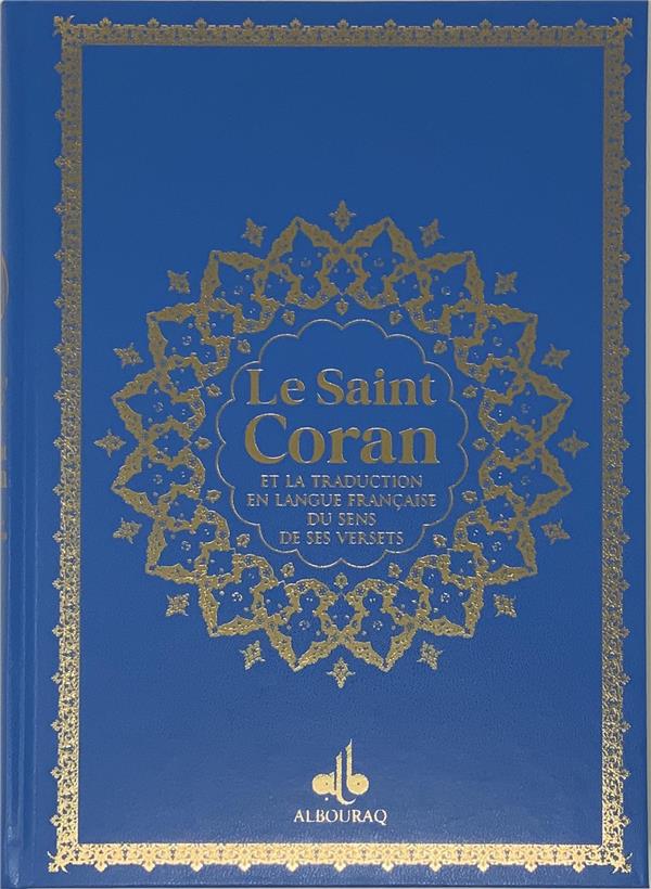 Le Saint Coran (Bilingue) et la traduction en langue française du sens de ses versets (20 x 28 cm) Bleu Ciel - Coran par Al Bouraq disponible chez Al - imen