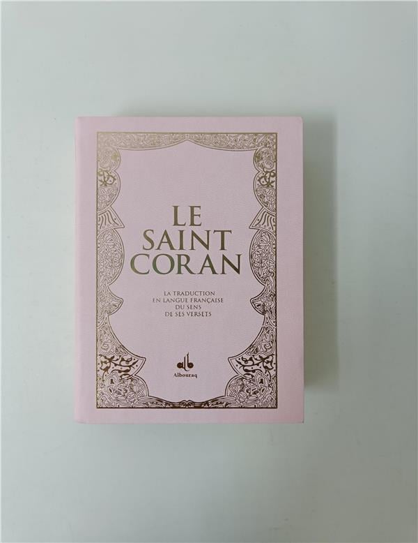 Le Saint Coran et la traduction en langue française du sens de ses versets (Poche) (Pages avec Tranche Dorée) Rose Clair - Coran par Al Bouraq disponible chez Al - imen