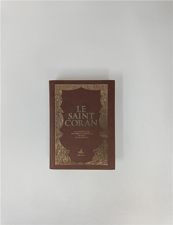 Le Saint Coran et la traduction en langue française du sens de ses versets (Poche) (Pages avec Tranche Dorée) Marron - Coran par Al Bouraq disponible chez Al - imen