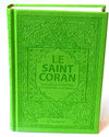 Le Saint Coran - Transcription (phonétique) en caractères latins et Traduction des sens en français - Edition de luxe (Couverture Cuir Vert clair) - Coran par Orientica disponible chez Al - imen