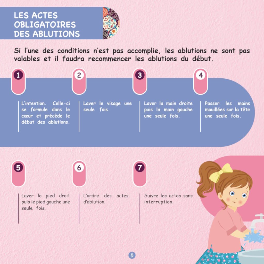 Les Ablutions et La Prière, Étape Par Étape pour Fille - Livres par édition par Digital Future disponible chez Al - imen