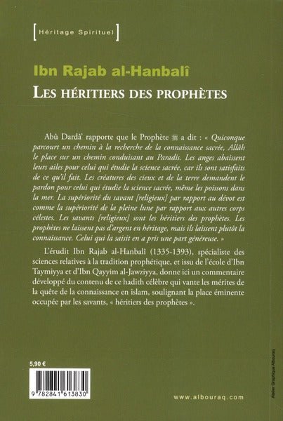 Les héritiers des prophètes par Ibn Rajab Al - Hanbali - Livres par édition par Al Bouraq disponible chez Al - imen