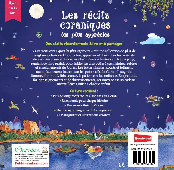 Les récits coraniques pour enfants - Un trésor Inestimable (de 7 à 12 ans) - Livres par édition par Orientica disponible chez Al - imen