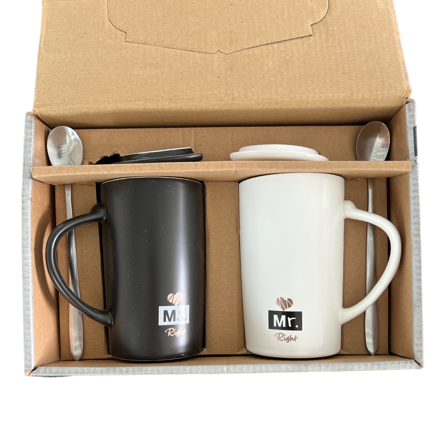 Lot de 2 tasses en céramique pour couple - 