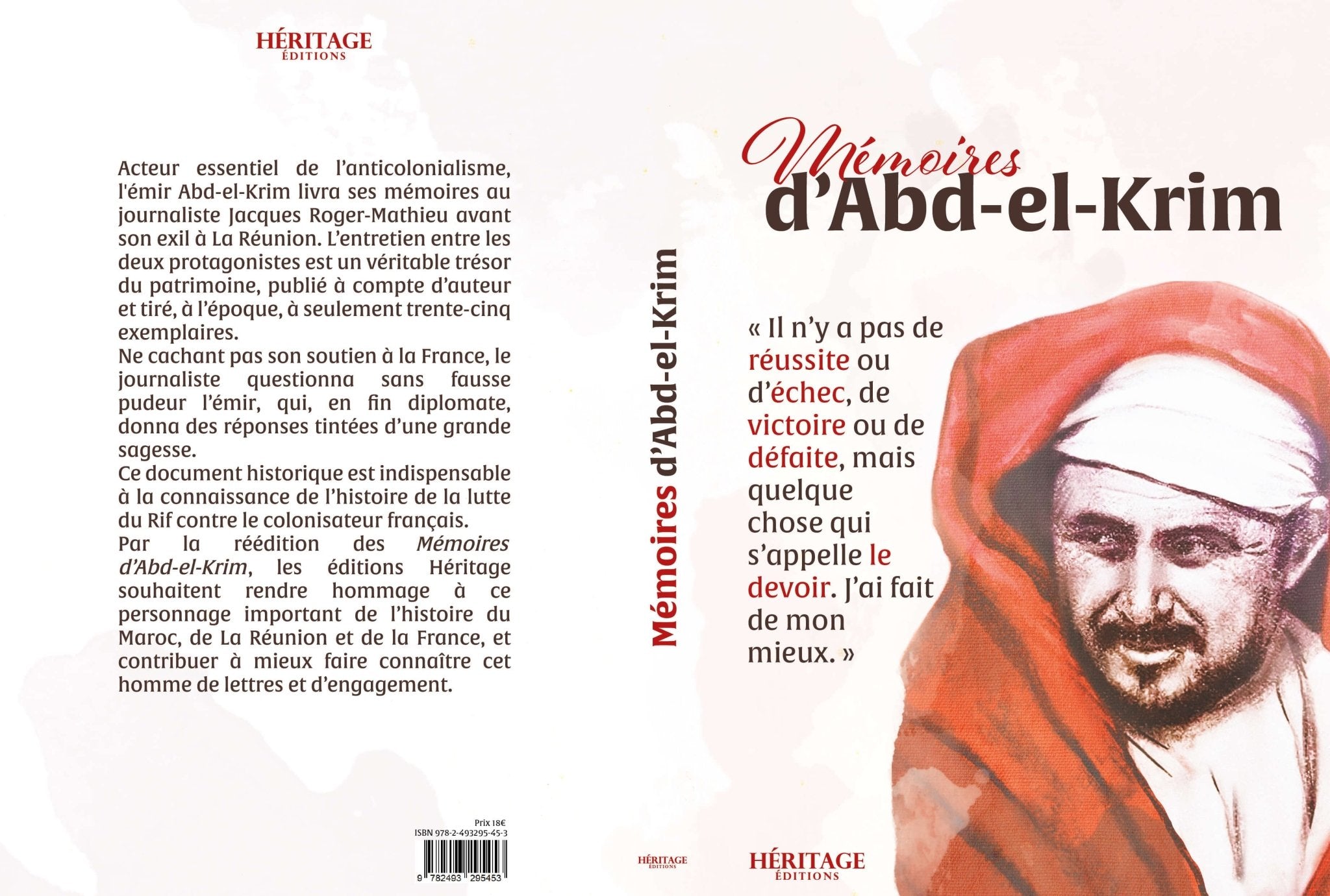 Mémoires d'Abd - el - Krim - Livres par édition par Al - Bayyinah disponible chez Al - imen