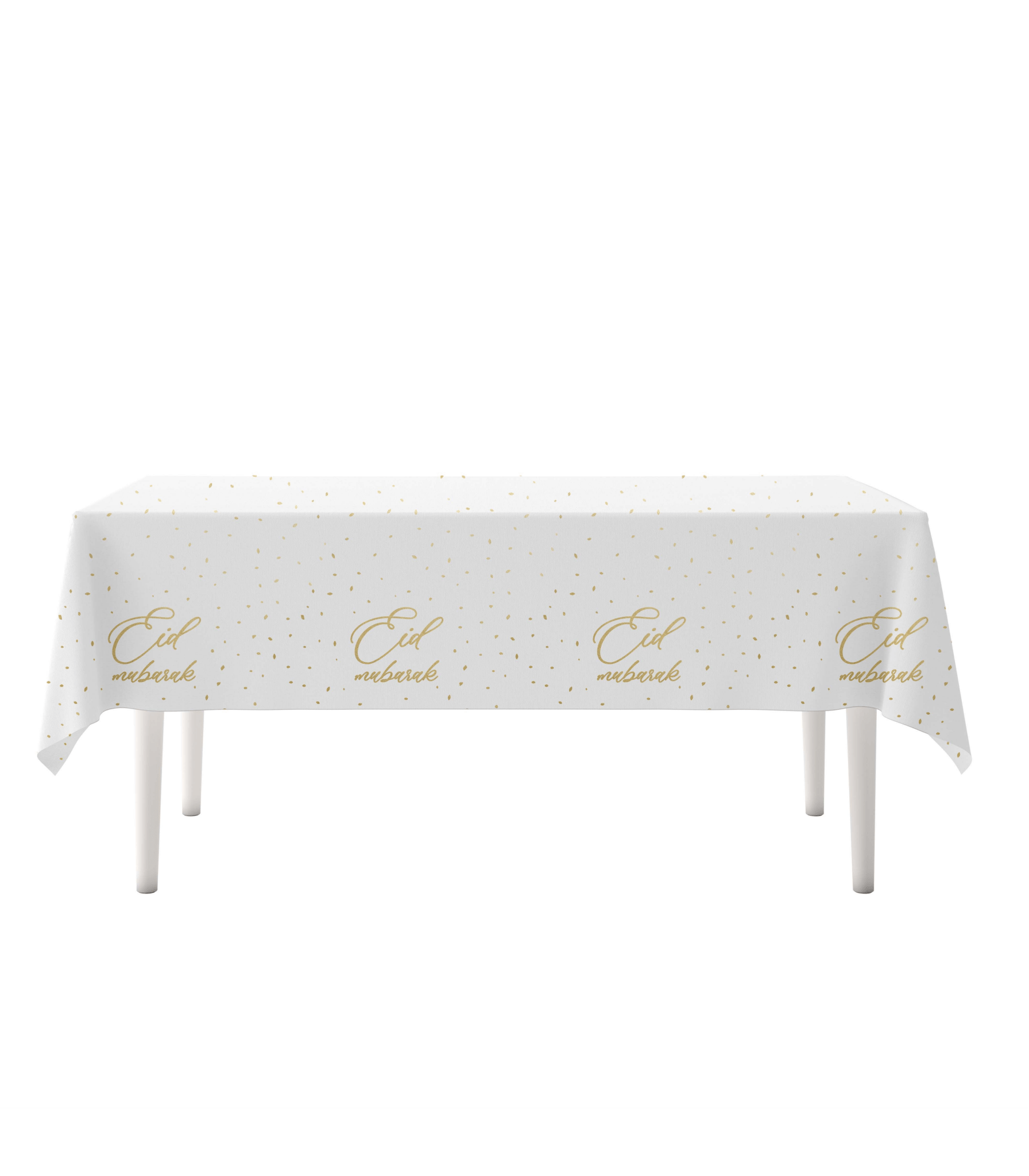 Nappe Eid Moubarak Taupe - Décorations par Hadieth Benelux disponible chez Al - imen