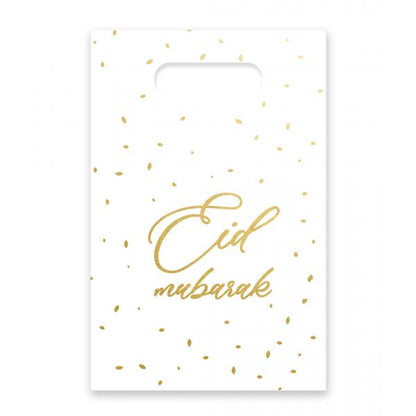 Sachets bonbons Eid Mubarak Blanc doré - Sacs pour cadeaux par Hadieth Benelux disponible chez Al - imen