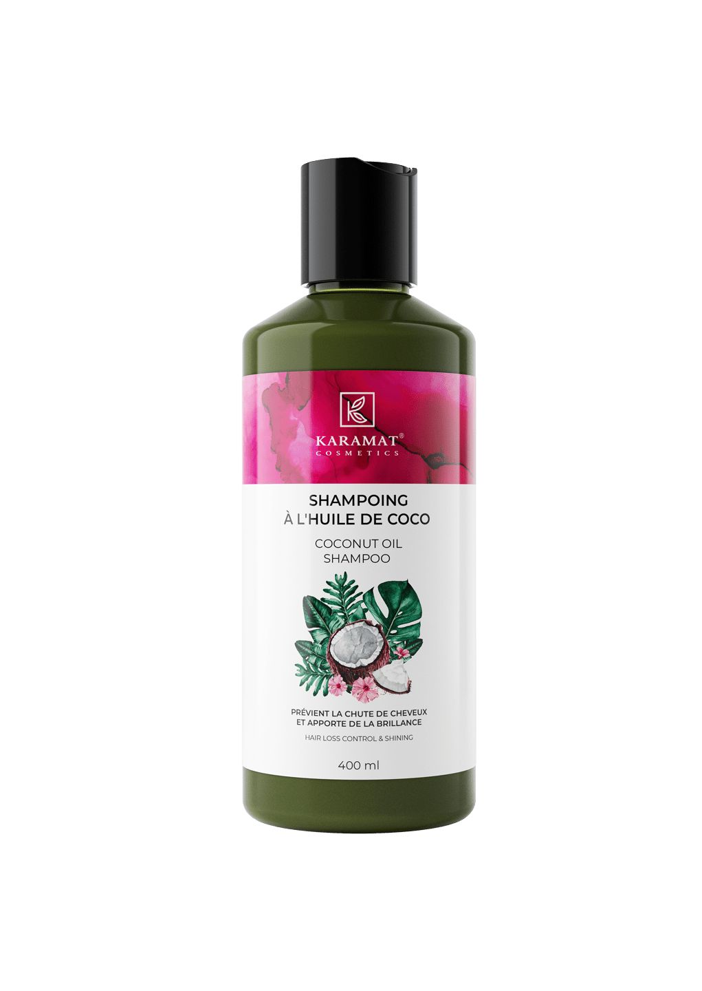 Shampooing à L’huile De Coco Karamat Cosmetics 400 Ml - Bien - être et Santé par Karamat Collection disponible chez Al - imen