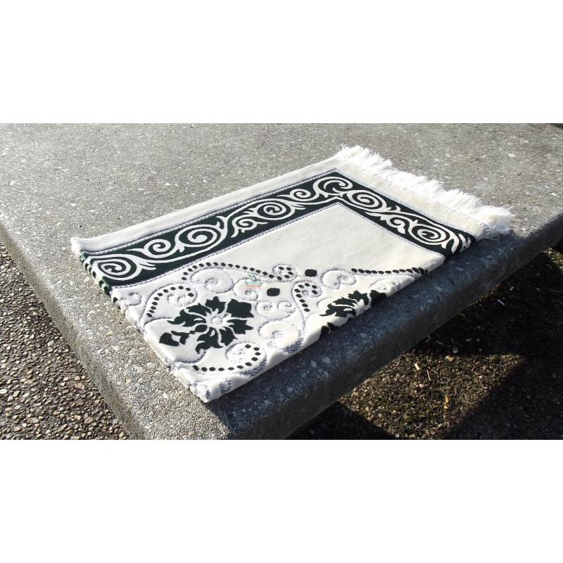 Tapis de Prière - Fond Sable - Motif fleurs - couleur Vert Sana Tapis de prière 3700495404563 Librairie Musulmane Al-imen
