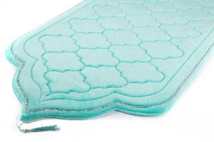 Tapis de prière pour enfant - Nuage Vert - Tapis de prière par Al - imen disponible chez Al - imen