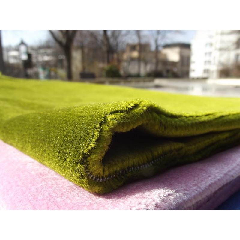 Tapis de Prière Velours Luxe couleur unie - VERT KAKI - Décoration par Sana disponible chez Al - imen