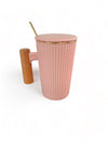 Tasse en céramique couleur Rose pastel effet rétro - Décoration par Al - imen disponible chez Al - imen