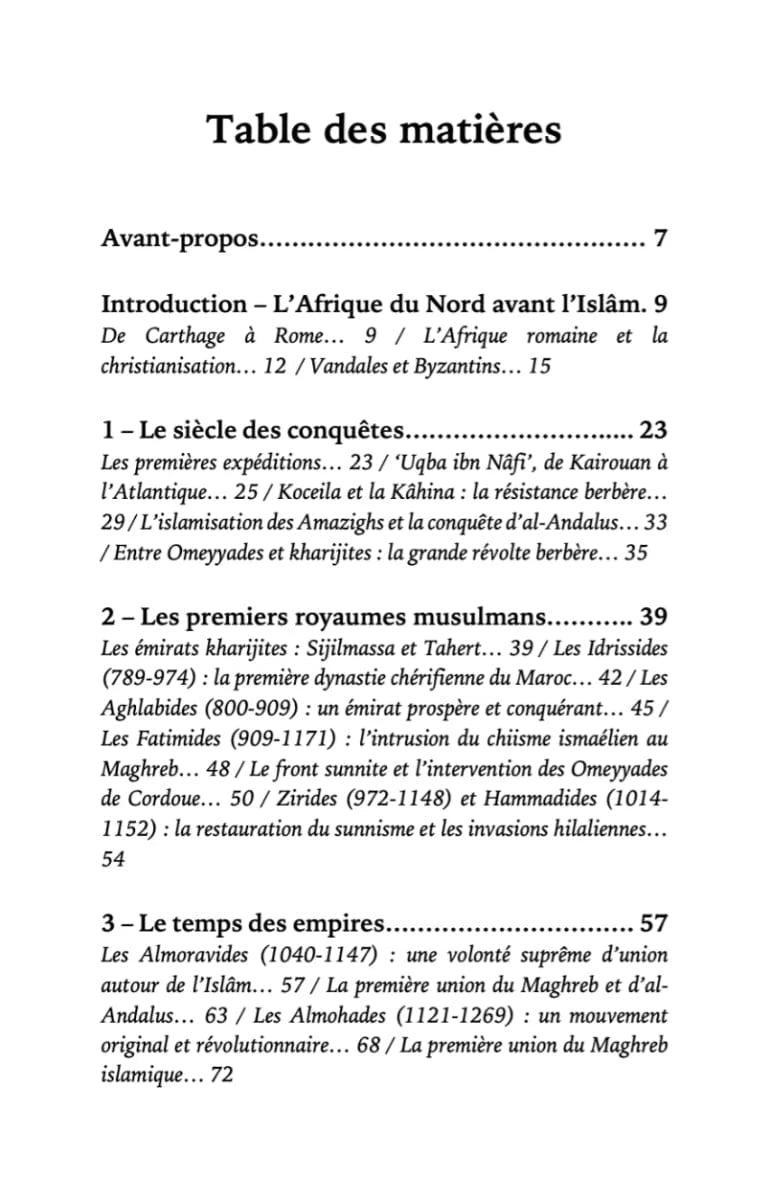 Une brève histoire du Maghreb Islamique par ‘Issa Meyer Ribât Livre > Islam 9782491948566 Librairie Musulmane Al-imen